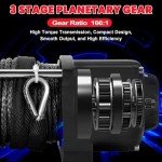 OPENROAD 4500 lb Waterproof ATV/UTV Electric Winch