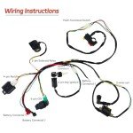 ATV Electric Wiring Harness Kit with CDI Coil