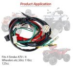 ATV Electric Wiring Harness Kit with CDI Coil