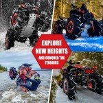 Bullite BT-05 Gunmetal ATV Wheel with Red Beadlock