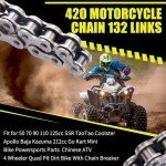 MRELC 420 Motorcycle Chain for 50-125cc ATVs