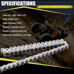 MRELC 420 Motorcycle Chain for 50-125cc ATVs