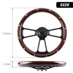 14-Inch Universal Racing Steering Wheel with Horn