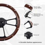 14-Inch Universal Racing Steering Wheel with Horn