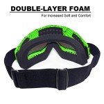 Spider Green ATV & Dirt Bike Goggles for All