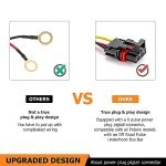 WeiSen 180W Lighted Whip Wiring Harness Kit