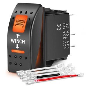 Nilight UTV Winch Rocker Switch with LED Backlight