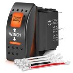Nilight UTV Winch Rocker Switch with LED Backlight