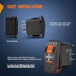 Nilight UTV Winch Rocker Switch with LED Backlight