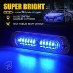 Blue LED Strobe Lights Kit for Vehicles - 8PCS