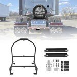 Adjustable Spare Tire Carrier for ATV and Trucks