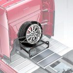 Adjustable Spare Tire Carrier for ATV and Trucks