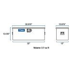 32-Inch Heavy-Duty Aluminum ATV Storage Box