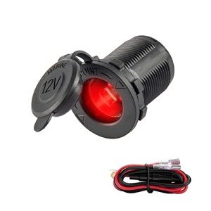 Universal 12V/24V Waterproof Cigarette Lighter Socket