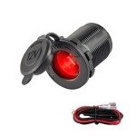 Universal 12V/24V Waterproof Cigarette Lighter Socket
