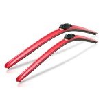 Clix Red All-Weather Windshield Wiper Blades - 22