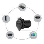 Universal 12V/24V Waterproof Cigarette Lighter Socket