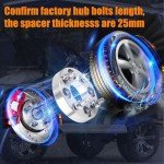 1" Chrome Wheel Spacers for EZGO & Club Car ATV