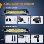 Nilight 7 Inch 30W LED Light Bar – 2 Pack