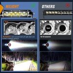 Nilight 7 Inch 30W LED Light Bar – 2 Pack