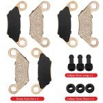 Front Rear Brake Pads Sintered for Sportsman 300/400/450/500/550/570/800/850/ETX Scrambler 850 Predator Outlaw 500 Hawkeye