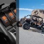 Nilight UTV Rear Rocker Switch with LED Backlight