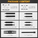 12-Piece Heavy Duty Bearing Separator Puller Set