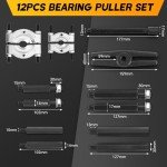 12-Piece Heavy Duty Bearing Separator Puller Set