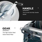Heavy Duty 3500 lbs Hand Winch with Steel Rope
