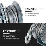 Heavy Duty 3500 lbs Hand Winch with Steel Rope