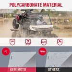Kemimoto Scratch Resistant UTV Windshield for Can-Am