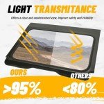 KUAFU Full Glass Windshield for 2020-2024 Polaris RZR