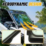 KUAFU Full Glass Windshield for 2020-2024 Polaris RZR