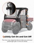 KEMIMOTO UTV Cab Enclosure for Kawasaki Mule 600
