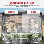 Kemimoto Scratch Resistant UTV Windshield for Can-Am