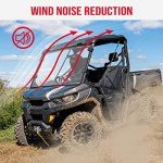 Kemimoto Scratch Resistant UTV Windshield for Can-Am