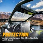 KUAFU Full Glass Windshield for 2020-2024 Polaris RZR