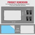 Kemimoto Scratch Resistant UTV Windshield for Can-Am