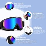 2 Pack ATV Off-Road Goggles with Neck Gaiter