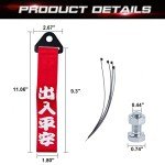Xotic Tech JDM Red Racing Tow Strap