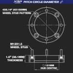 Polaris 1.5in Wheel Spacers for ATV 4 Lug