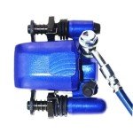 PRO BAT Rear Hydraulic Disc Brake System Caliper + Brake Disk Rotor Replacement + Brake Pad Assembly for 50cc 70cc 90cc 110cc 125cc 150cc Quad Bike ATV Buggy, Blue