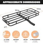 Weize Hitch Cargo Carrier with Net and Straps