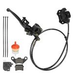 FVRITO Left Hydraulic Brake Master Cylinder Caliper Assembly for 50cc 70cc 90cc 110cc 125cc Taotao Coolster Vitacci Peace SunL RPS Roketa Kazuma Jetmoto BMS Baja NST Icebear Chinese ATV Quad 4 Wheeler