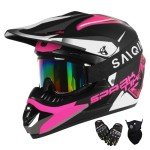 Youth ATV Motocross Helmet and Goggles Set