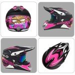 Youth ATV Motocross Helmet and Goggles Set