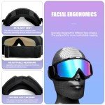 ATV Safety Goggles and Skull Face Mask Set