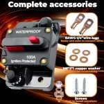 100 Amp Waterproof Manual Reset Circuit Breaker