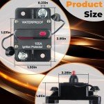 100 Amp Waterproof Manual Reset Circuit Breaker