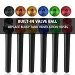 Colorful Gas Can Vent Caps with Breather Hose